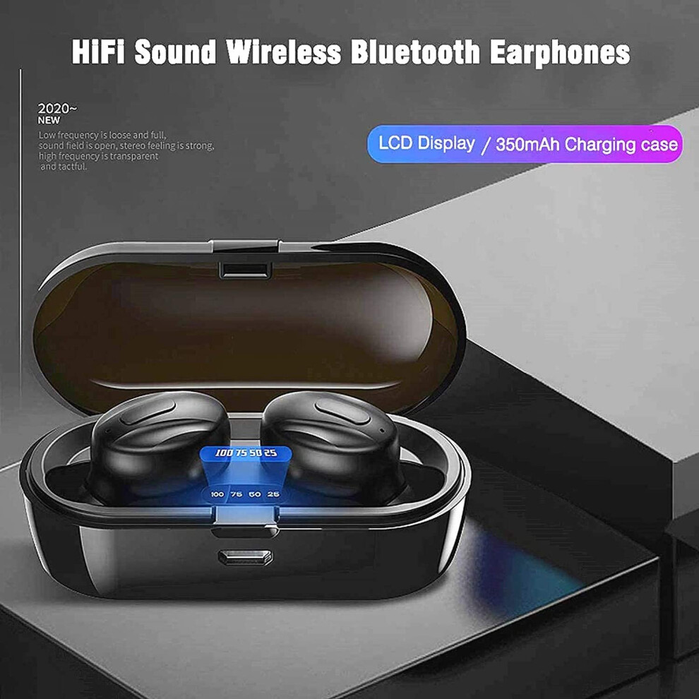 Bluetooth Headphones, Aclouddatee 2020 Bluetooth 5.0 Wireless Headphones Stereo Sound Microphone Mini Wireless Earbuds Running Headphones With 784129847950
