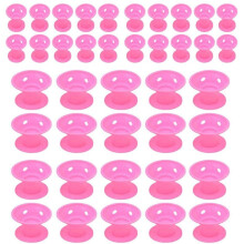 40 Pieces Mushroom Rubber Curling Iron,Curly Hair Care DIY Modeling Tool,No Heat Hair Styling Tool,Women DIY Tools,Her Rubber Curling Iron,Easy