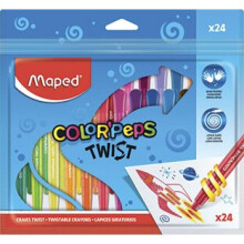 Maped Color'Peps Twist Colouring Crayons (Pack of 24)