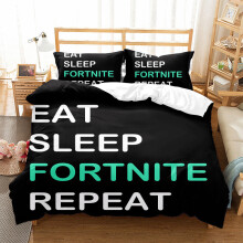 (King(220*240 cm), 11) Fortnite Bedding Single Double Cartoon Quilt Cover Kids Quilt Cover