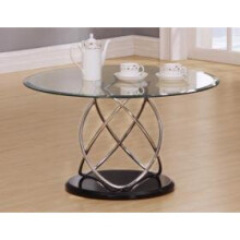 (Eclipse Clear Coffee Table) Eclipse Coffee Table(Clear ,Black, White)