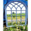 Grey Rustic Soho Window Style Mirror Elegant Vintage Hallway 50x71Cm 4