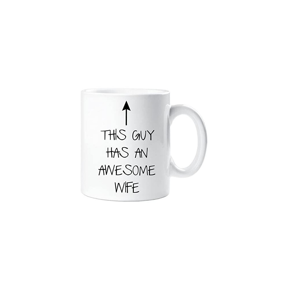 60 Second Makeover This Guy Has an Awesome Wife Mug Husband Gift Present Christmas Birthday Valentines Anniversary