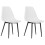 VidaXL vidaXL 2x Dining Chairs White PP Kitchen Dining Room Dinner Chairs Seating 2