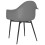 VidaXL vidaXL 2x Dining Chairs Grey PP Home Kitchen Dining Room Dinner Chair Seating 6