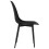VidaXL vidaXL 2x Dining Chairs Black PP Kitchen Dining Room Dinner Chairs Seating 4