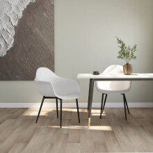 vidaXL 2x Dining Chairs White PP Home Kitchen Dining Room Dinner Chair Seating