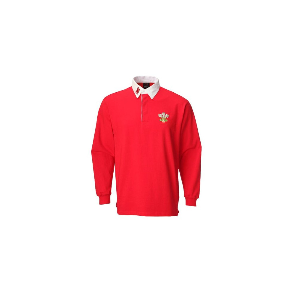 (SB 5-6YR) New Cymru Wales Welsh Traditional Rugby Shirt Top Baby Kids 3 Months To 13 Years