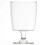 100 Disposable Plastic Wine Glasses 230ml - Suitable for Mulled Wine 2