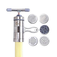 anmas power Manual Pasta Machine Stainless Steel Pasta Maker Pasta Press Noodle Machine with 5 Tools