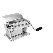 MARCATO Made in Italy Atlas 150 Slide Handmatige Pastamachine Chroomstaal. Voor Lasagne, Fettuccine, Tagliolini, Suikerpasta, Brooddeeg.