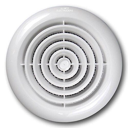 Manrose Manrose MF100T in-Line Extractor Fan with Timer 100mm/4" + White Intake Grille 2