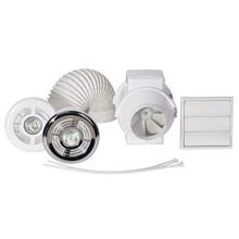 Airflow Aventa 100mm In-Line Timer and Light Shower Kit (SHWTLTKT)