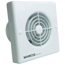 Manrose QF100P 4-inch Standard Quiet Extractor Fan with Pull Cord