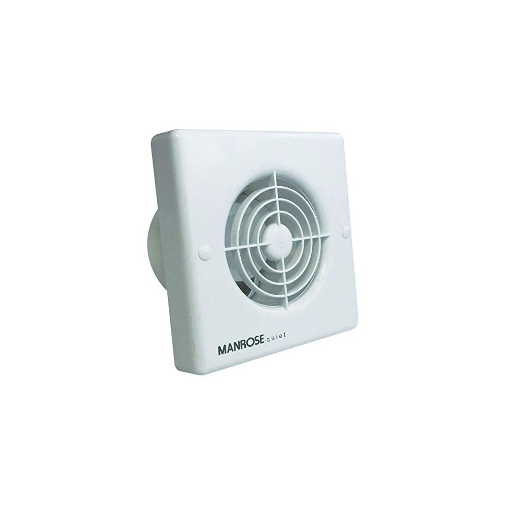 Manrose QF100P 4-inch Standard Quiet Extractor Fan with Pull Cord