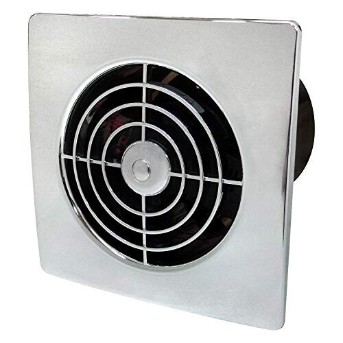 Manrose Manrose 100mm Low Profile Extractor Fan/Timer - Chrome 1