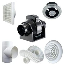 Manrose PROCFTSLKCLED MF100T Professional Shower Extractor Fan/Light Kit (Timer)