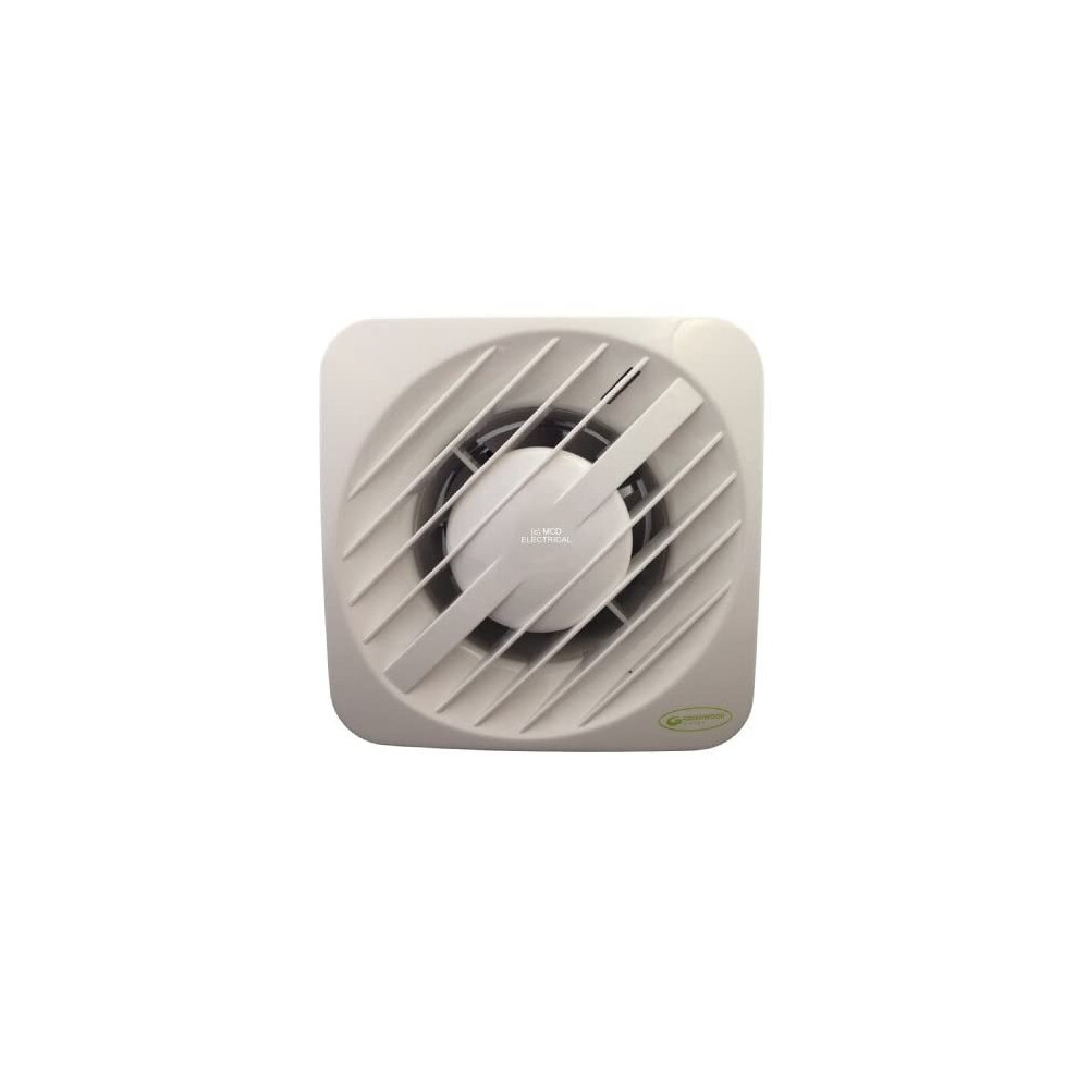 Greenwood Airvac AXS100 Bathroom / Toilet Extractor Fan 100mm / 4 Inch - Standard Version (NO Timer)