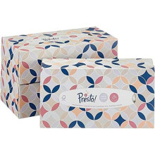 Presto! 3-Ply Facial Tissues, Pack of 12