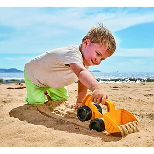 Jouet de sable Hape Mighty Digger - Jaune pour enfant de 18m+ 1