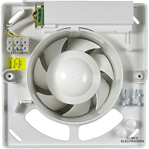 Airvent 406958 Quiet Axial Extractor Fan - Timer Model 100mm / 4 Inch 1