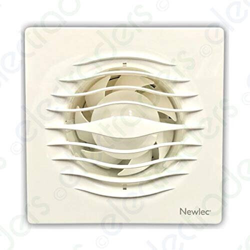 Newlec NLLPF100TA Low Profile Extractor Fan with Timer - 100mm / 4 Inch