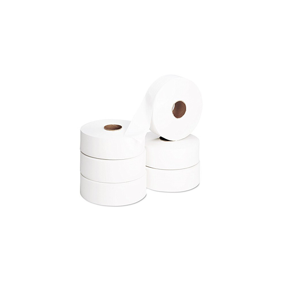 Pack of 6 x 2ply Jumbo Toilet Rolls - Standard Core - 300 metres