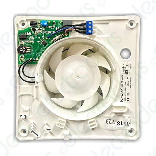 Newlec NLLPF100TA Low Profile Extractor Fan with Timer - 100mm / 4 Inch 1