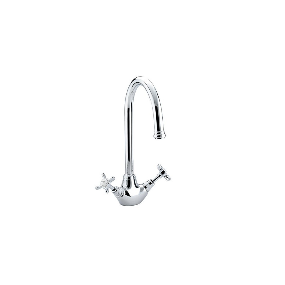 Bristan N SNK EF C 1901 Easyfit Kitchen Sink Mixer Tap with Swivel Spout, Chrome