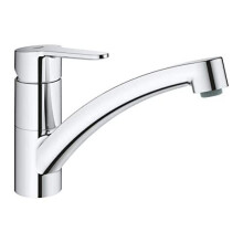 Grohe BauEco 31680000 Kitchen Sink Mixer Tap with Flat Spout Chrome