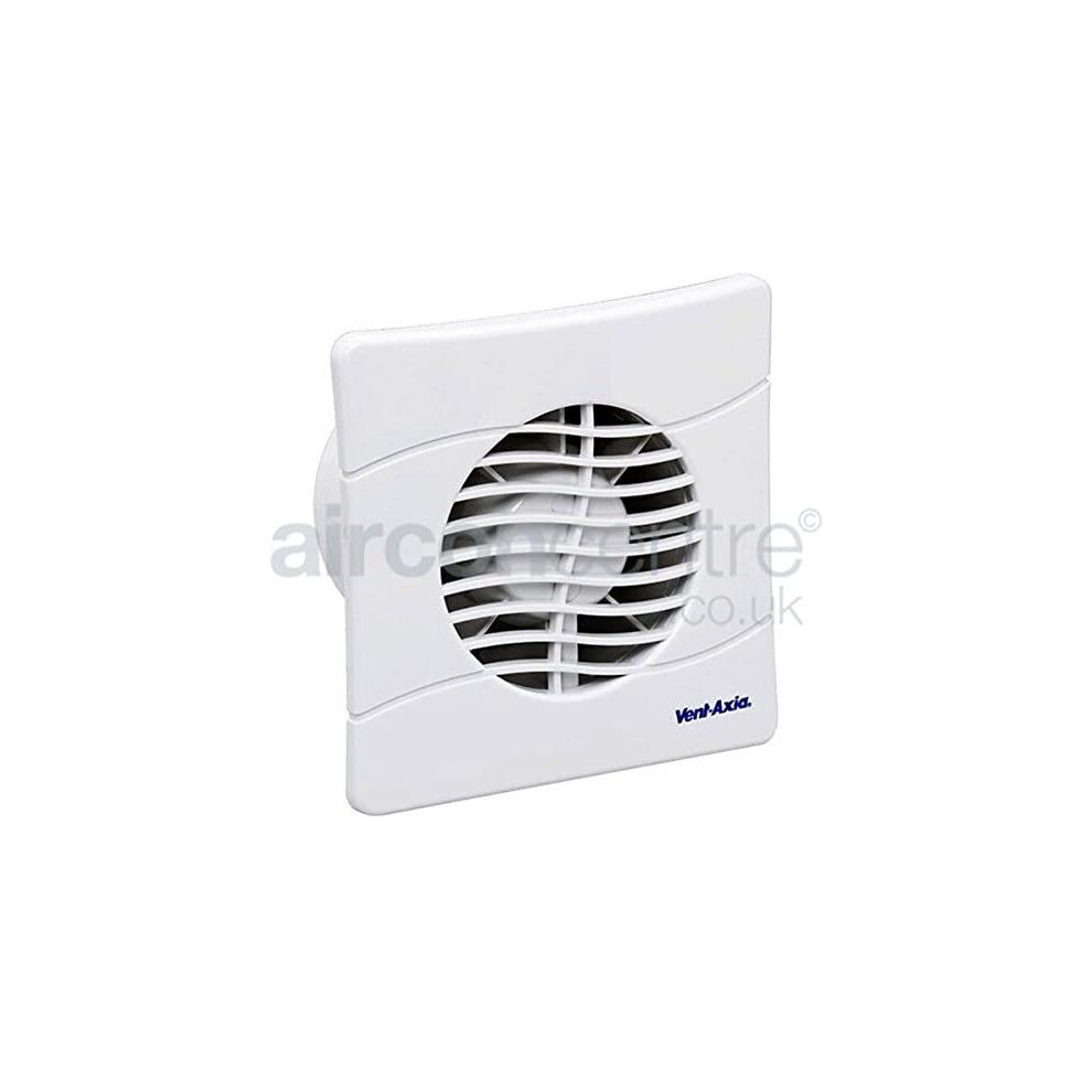 Vent-Axia 436530A / BAS100SLB Slimline Bathroom/Toilet Extractor Fan (No Timer), 16 W, 240 V