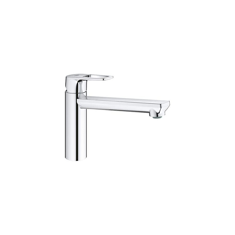 Grohe BauLoop 31706000 Kitchen Sink Mixer Tap with Medium Spout Chrome, mittelhoher Auslauf