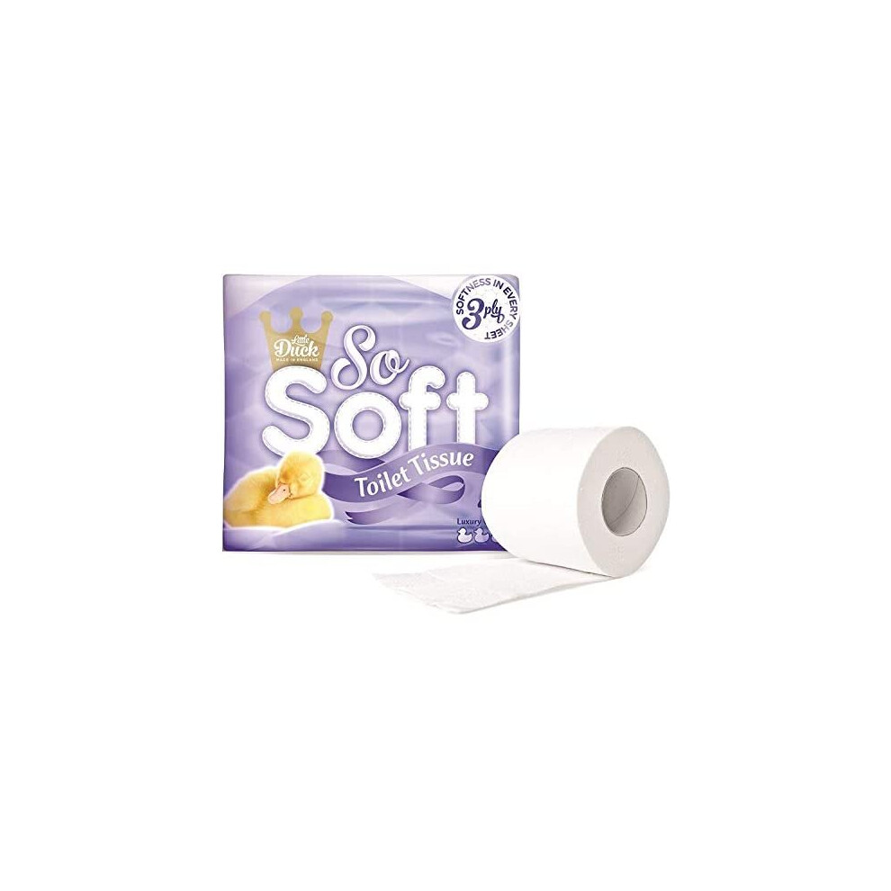 Little Duck So Soft 3Ply Toilet Tissues 45 Rolls (9 Rolls x 5 Pack) (Soft White)