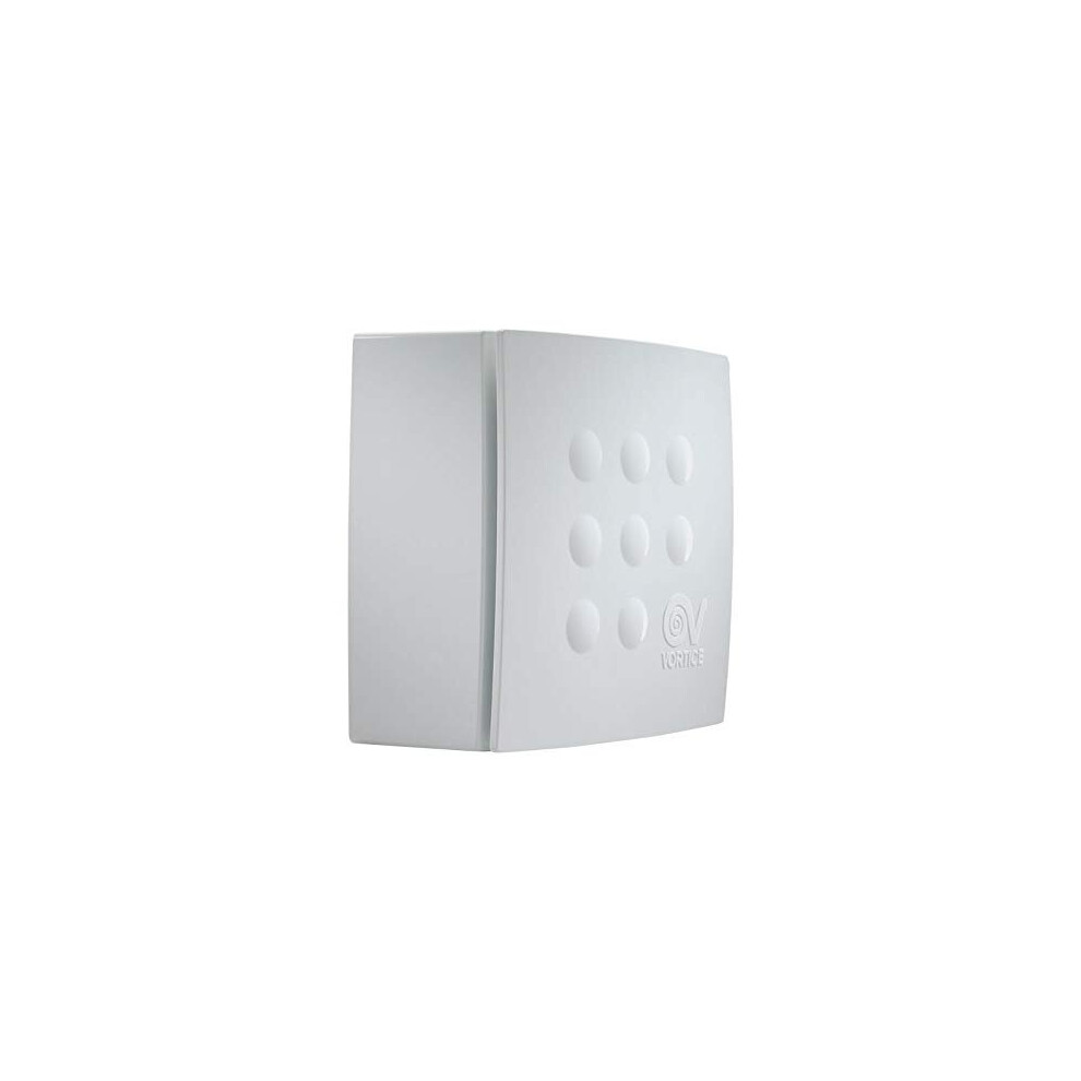 Vortice 11945 Quadro Micro 100 T HCS Centrifugal 2 Speed Bathroom Extractor Fan with Humidity Control