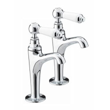 Bristan RS HNK C Renaissance High Neck Kitchen Pillar Taps, Chrome