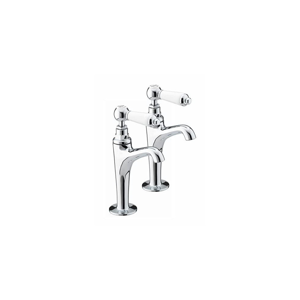 Bristan RS HNK C Renaissance High Neck Kitchen Pillar Taps, Chrome