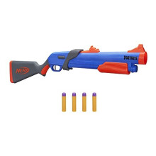 Nerf Fortnite Pump SG Blaster - Pump-Action Breech-Load Mega Darts, Includes 4 Official Darts - For Youth, Teens, Adults