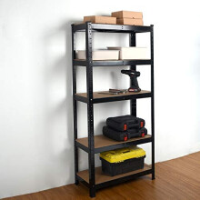 150cm x 70cm x 30cm, Blue 5 Tier Shelves Shelving Units, 875KG Capacity Garage Shed Storage Racking, Metal Rack Boltless Heavy Duty, 5 Year Warranty