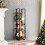 VidaXL vidaXL Solid Pine Wood 4-Tier Book Cabinet Home Office Storage Rack Bookcase 1