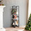 VidaXL vidaXL Solid Pine Wood 4-Tier Book Cabinet White Office Storage Rack Bookcase 1