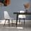 VidaXL vidaXL 2x Dining Chairs White PP Kitchen Dining Room Dinner Chairs Seating 1