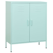 vidaXL Lagerschrank Minzgrün 80x35x101,5 cm Stahl