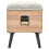 VidaXL vidaXL Solid Firwood Storage Bench 110cm Pouffe Storage Box Entryway Bench 5