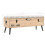 VidaXL vidaXL Solid Firwood Storage Bench 110cm Pouffe Storage Box Entryway Bench 11