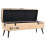 VidaXL vidaXL Solid Firwood Storage Bench 110cm Pouffe Storage Box Entryway Bench 7