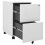 VidaXL vidaXL Aktenschrank mit Rollen Hellgrau 39x45x67 cm Stahl 6