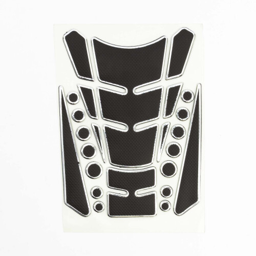 Black Chrome Petrol Fuel Tank Pad Protector Sticker