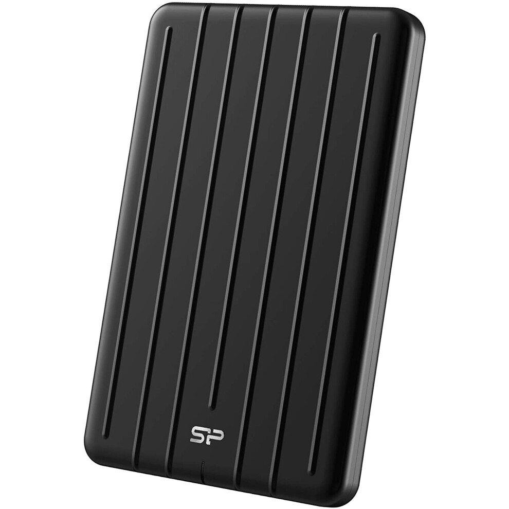 Silicon Power 1TB Rugged Portable External SSD Bolt B75 Pro USB 3.1 Gen 2 with USB-C to USB-C/USB-A Cables, Black,SU010TBPSD75PSCKEU-image-OPC-P8VRYBS-NEW