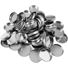 Allwon 56 Stck leere runde Metallpfannen, Gre 26 mm, fr Lidschatten-Palette, magnetische Make-up-Palette (Hhe: 5 mm)