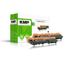 KMP Doublepack B-T57D Paquete de 2 cartuchos de tóner negro (alternativo para: Brother TN242BK) para Brother DCP-9017, DCP-9022,…